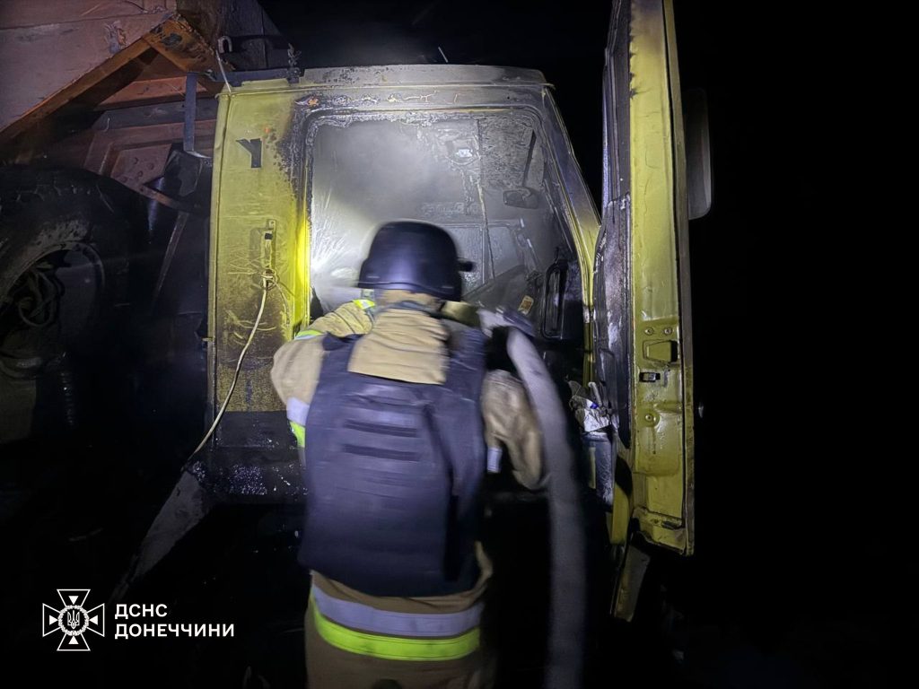 У Лимані горів вантажний автомобіль