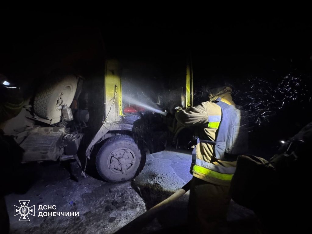 У Лимані горів вантажний автомобіль
