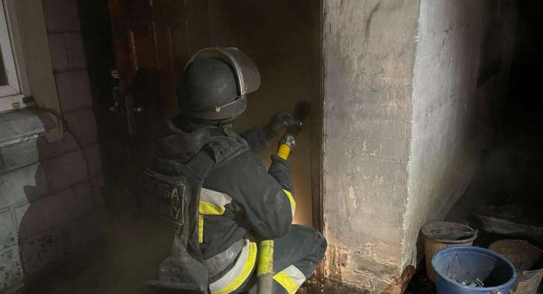 У Добропіллі рятувальники на пожежі виявили тіло загиблого чоловіка