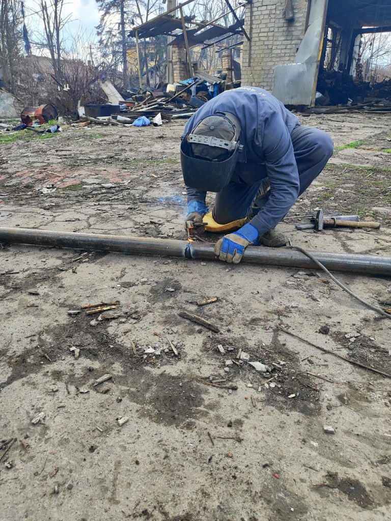 Продолжается ликвидация последствий обстрелов на газовых сетях Константиновки