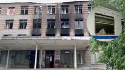 Слов’янськ потрапив під ворожий обстріл: є пошкодження залізничного вокзалу і навчального закладу (фото)