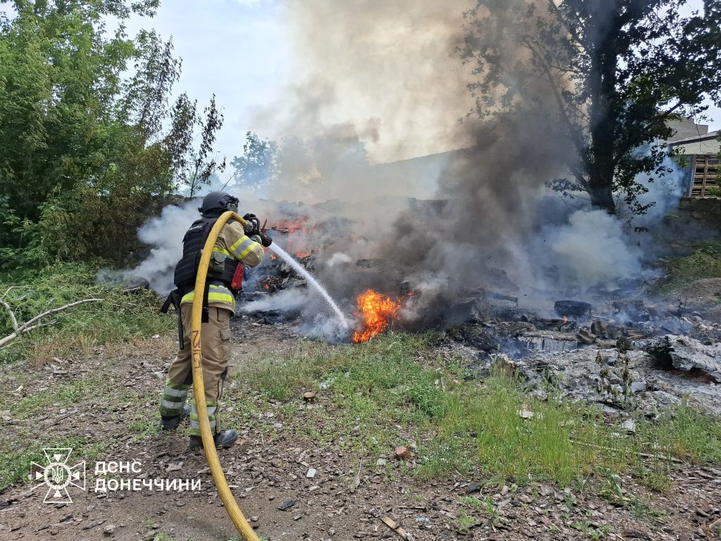 пожары в Донецкой области
