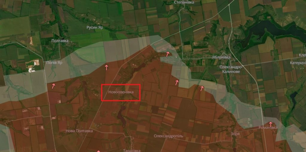 Новооленівка, deepstatemap.live