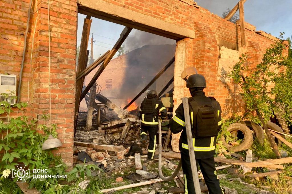 пожары в Донецкой области